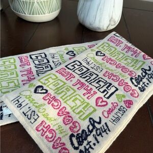 Coach Multi Graffiti Poppy Scarf NWT